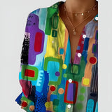 Blusa Edna™ con estampado geométrico