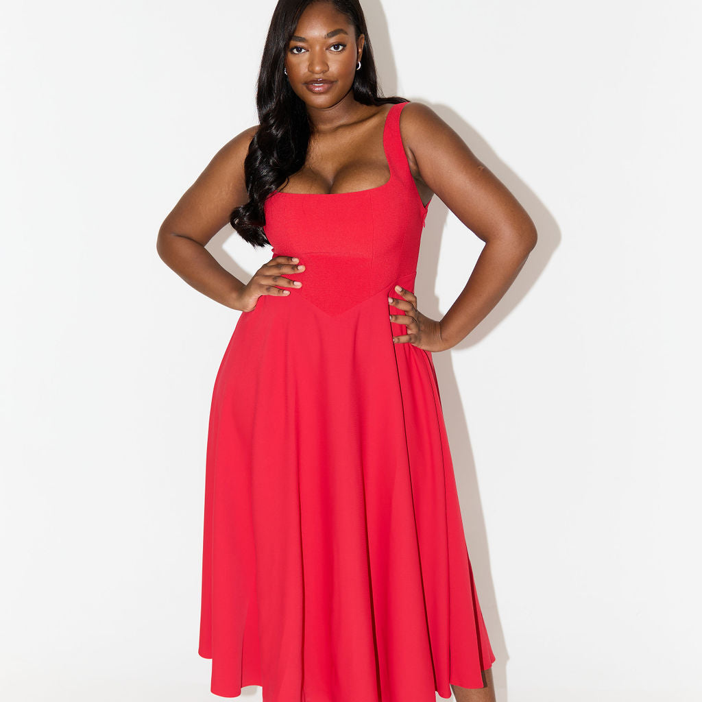 Amelia™ | Vestido midi fluido y atemporal