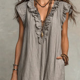 Camélia | Vestido Largo Bohemio de Lino y Algodón para Mujer
