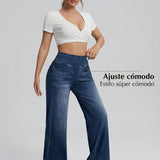 Duna - Pantalones anchos con control de abdomen para Mujer