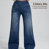 Duna - Pantalones anchos con control de abdomen para Mujer