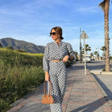 Conjunto Felicia™ Versátil con Estampado Azul