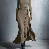 Naiara ❘ Vestido maxi con nudo lateral para Mujer