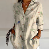Roxanne - Blusa floral en algodón ligero