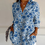 Roxanne - Blusa floral en algodón ligero