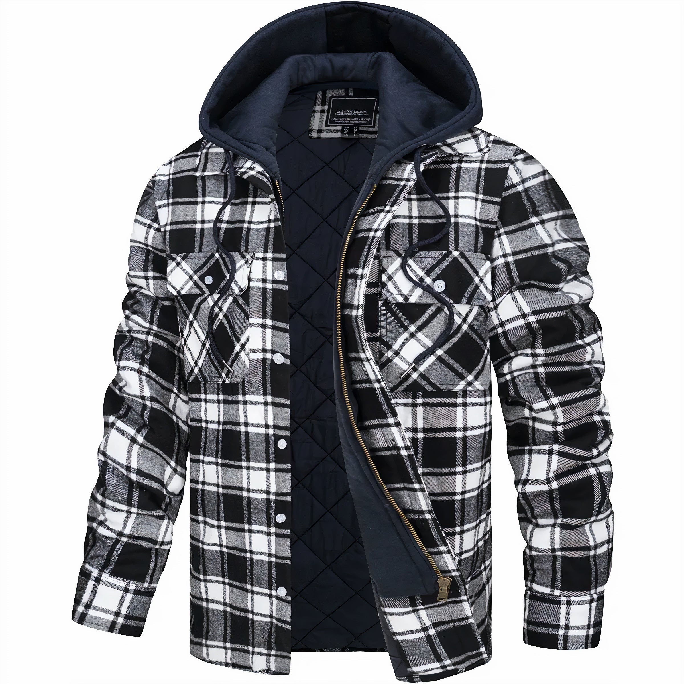 Karl™ | Chaqueta de cuadros con cremallera