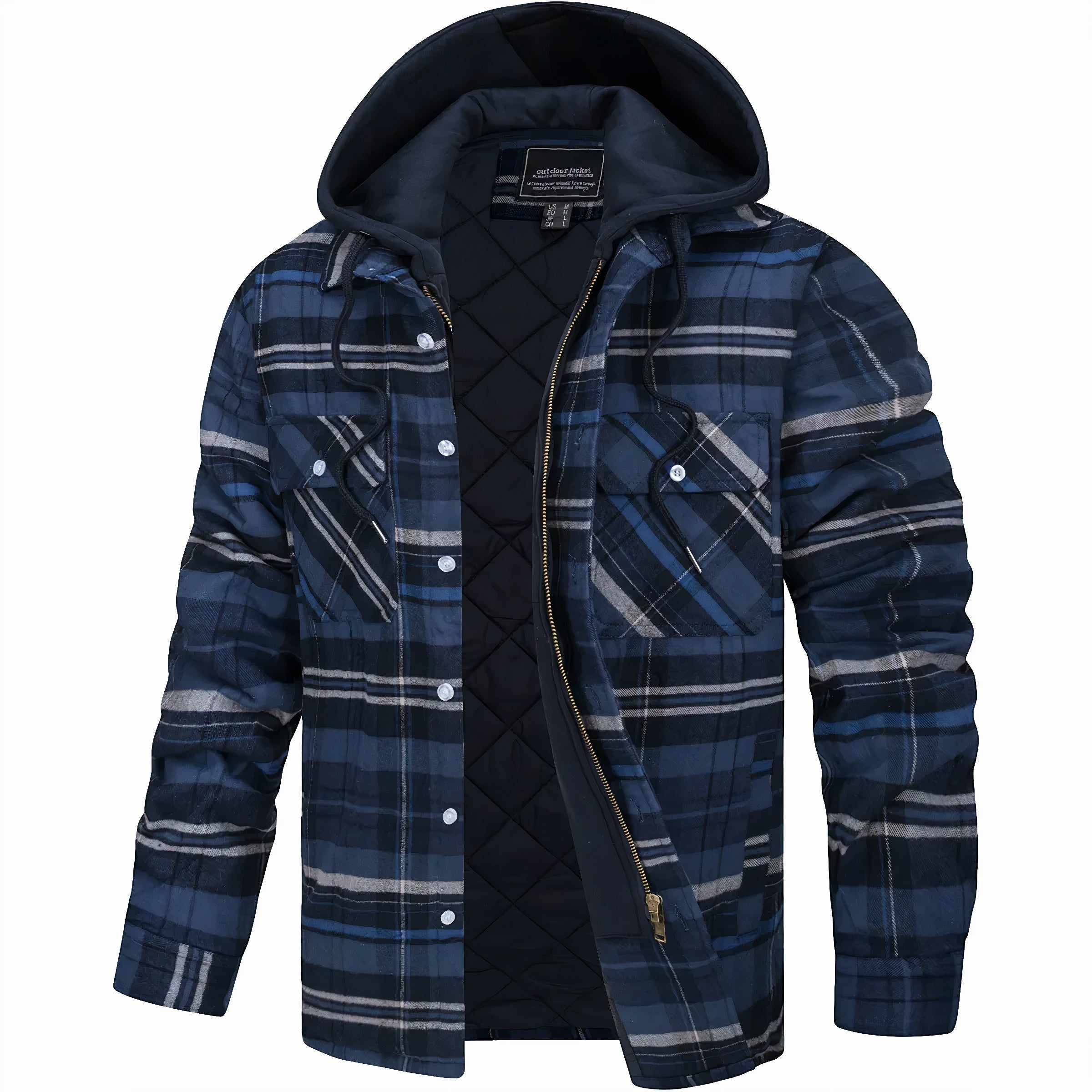 Karl™ | Chaqueta de cuadros con cremallera