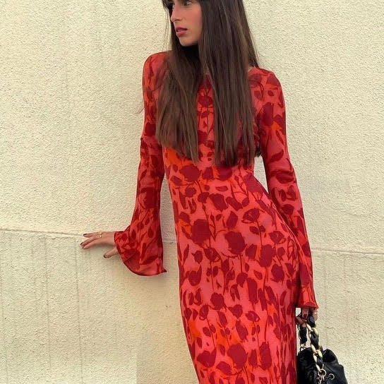 Vestido Suzette™ Delicado y Rojo