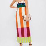 Elsa - Vestido largo multicolor